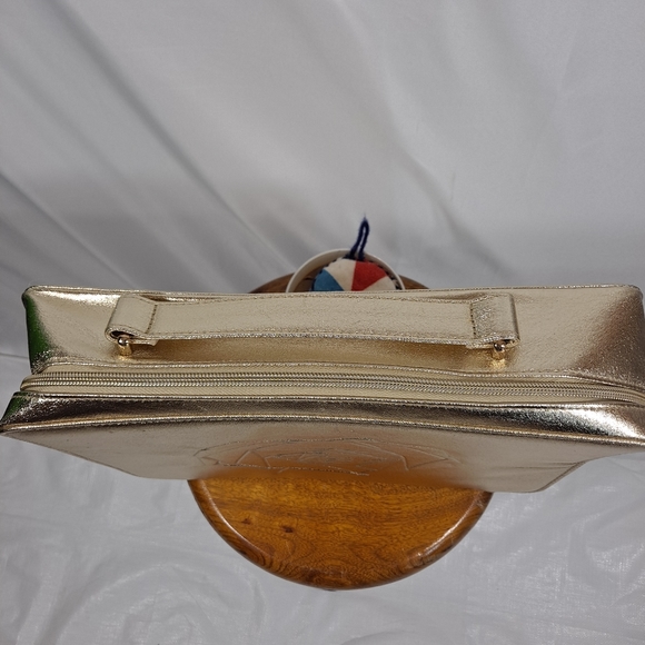 Lancome Gold Beauty Box Travel Makeup Handled Case NWOT - Picture 10 of 12